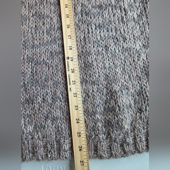 I Jeans By Buffalo M Sweater Gray Lavender Chunk Knit Elbow Patch 2800-BC - Picture 6 of 7